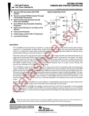 UCC3960DTR datasheet  